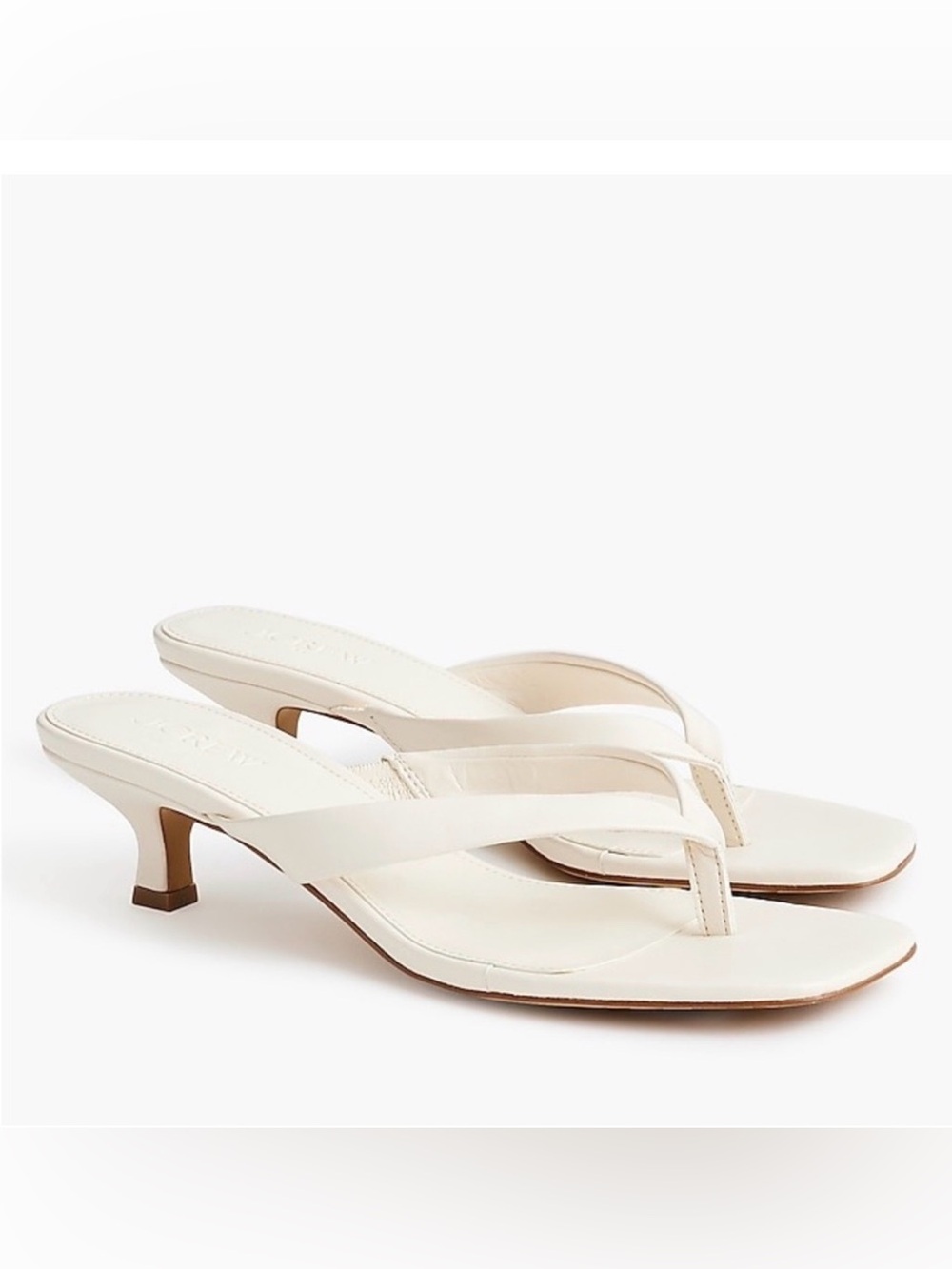 Jcrew white kitten heels
